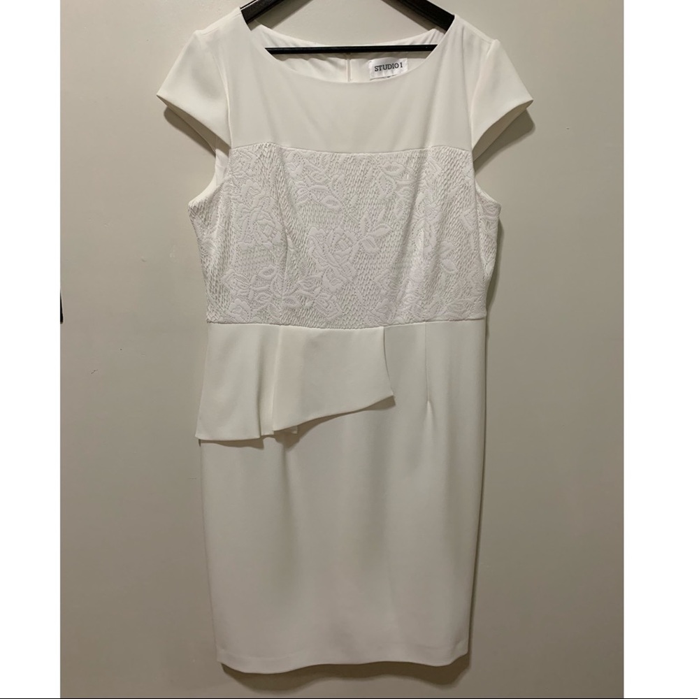 Cream Dress with Pretty Details